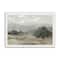 Textural Muted Landscape 20" x 30" White Framed Print Under Plexiglass